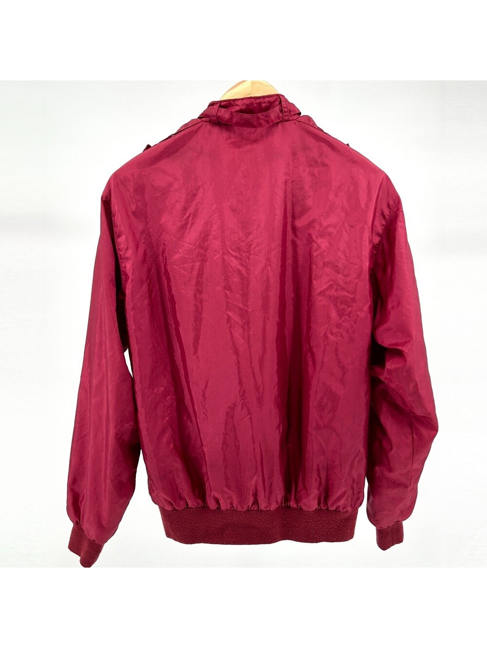 Vintage 80s Jockey Burgundy Bomber Jacket - Picture 6 of 8